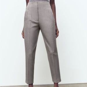 ZARA HIGH WAISTED PANT - GRAY - SIZE XL